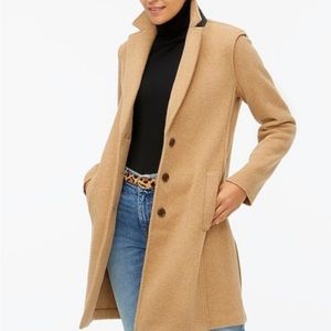 J. Crew Camel Wool Blend Size 8 Daphne Coat